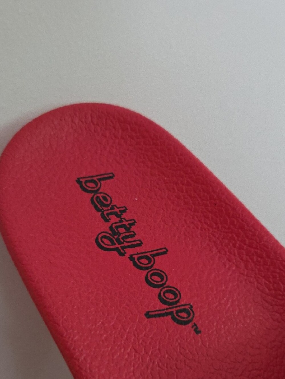 Betty Boop Red & Black Polka Dot Womens Slide Sandals, Size 8 NWT - Picture 2 of 5